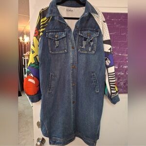 NWT Kate Hewko jean comic jacket one size